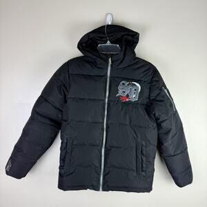 Boys Supply Demand Orza Puffer Coat Size L 12/13 Black